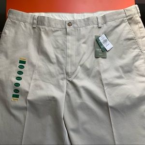 LLBean khaki chinos NWT 44W x 29”
